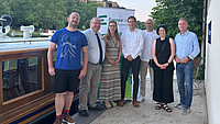 Von links: David Horn, Marcus Turré, Dr. Iris Kinitz, Dr. Alexander Vogt, Wolfgang Aldag MdL, Dr. Sabine Odparlik, Marco Tullner MdL
